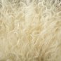 Aydin Sheepskin Throw NaturalSoft Wool Handmade Cream Brown 2'1"x2'9" #717
