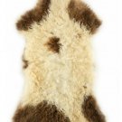 Aydin Sheepskin Rug Soft Natural Wool Beige Brown 1'10"x3'2" #691