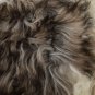 Aydin Sheepskin Rug White Dark Brown Wool 2'0"x3'0" #547