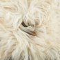 Aydin Sheepskin Throw Natural Soft Wool Handmade White Brown 2'0"x3'0" #727