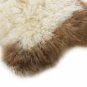Aydin Sheepskin Rug Beige Brown Wool 2'0"x3'0" #622