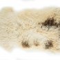 Aydin Sheepskin Rug Cream Brown Wool 2'0"x3'0" #643