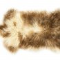 Aydin Sheepskin Rug Beige Brown Wool 1'9"x3'2" #748
