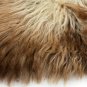 Aydin Sheepskin Throw Natural Soft Wool Handmade Brown Cream 2'2"x3'4" #525