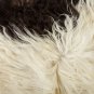 Aydin Sheepskin Rug Cream Dark Brown Wool 2'3"x3'4" #575