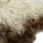 Aydin Sheepskin Pelt Handmade Natural Soft Wool Cream Brown 2'3"3'0" #604