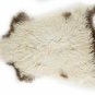 Aydin Sheepskin Pelt Handmade Natural Soft Wool Cream Brown 2'3"3'0" #604
