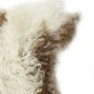 Aydin Sheepskin Pelt Handmade Natural Soft Wool Cream Brown 2'3"3'0" #604