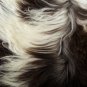 Aydin Sheepskin Rug Soft Natural Wool White Black 1'10"x3'7" #515