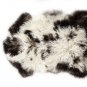 Aydin Sheepskin Pelt Handmade Natural Soft Wool ,Brown White 2'0"x2'9" #722