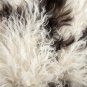 Aydin Sheepskin Pelt Handmade Natural Soft Wool ,Brown White 2'0"x2'9" #722