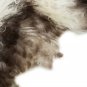 Aydin Sheepskin Rug Dark Brown White Wool 2'2"x3'0" #659