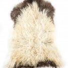 Aydin Sheepskin Rug Soft Natural Wool Cream Brown 2'2"x3'0" #764