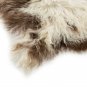 Aydin Sheepskin Throw NaturalSoft Wool Handmade Brown Cream 1'10"x2'10"#733