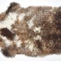 Aydin Sheepskin Throw NaturalSoft Wool Handmade Brown White 2'0'' x 3'5'' #337
