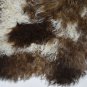Aydin Sheepskin Throw NaturalSoft Wool Handmade Brown White 2'0'' x 3'5'' #337