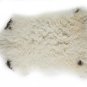 Aydin Sheepskin Pelt Ethically Sourced  White With Dark Spots 2'0"x3'0" #550