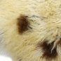 Aydin Sheepskin Pelt Ethically Sourced Handmade Beige Black 2'7" x 3'7" #357