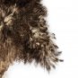 Aydin Sheepskin Pelt Handmade Natural Wool , Dark Brown Cream 2'2"x3'3" #635