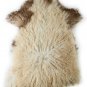 Aydin Sheepskin Throw Natural Soft Wool Handmade Beige Brown 2'2"x3'4" #555