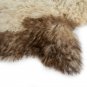 Aydin Sheepskin Throw Natural Soft Wool Handmade Beige Brown 2'2"x3'4" #555