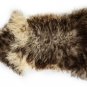 Aydin Sheepskin Pelt Ethically Sourced Handmade Dark Brown Beige 2'2"x3'6" #503