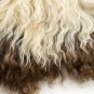 Aydin Sheepskin Rug Brown Cream Wool 2'2"x3'4" #744