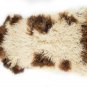 Aydin Sheepskin Rug Beige Brown Wool 2'0"x3'2" #639