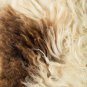 Aydin Sheepskin Rug Beige Brown Wool 2'0"x3'2" #639