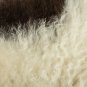 Aydin Sheepskin Rug White Black Wool 2'0"x2'10" #699