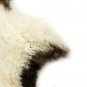 Aydin Sheepskin Rug White Black Wool 2'0"x2'10" #699