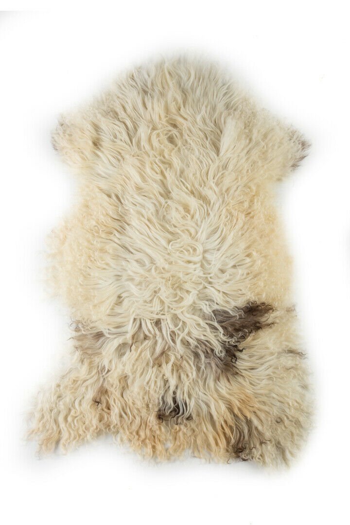 Aydin Sheepskin Rug Cream Wool 2'0"x3'5" #526