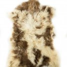Aydin Sheepskin Pelt Handmade Natural Soft Wool ,Beige Brown 2'4"x3'1" #715