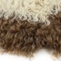 Aydin Sheepskin Rug Cream Brown Wool 2'3"x3'6" #512