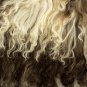 Aydin Sheepskin Rug Beige Brown Wool 1'9"x3'2" #718