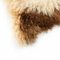 Aydin Sheepskin Pelt Ethically Sourced Handmade Brown Cream 2'1"x3'4" #731