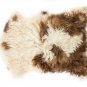 Aydin Sheepskin Pelt Handmade Natural Soft Wool Cream Brown 2'3"x3'1" #725