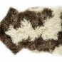 Aydin Sheepskin Pelt Handmade Soft Wool , Cream Dark Gray  2'0"x3'3" #707