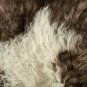 Aydin Sheepskin Pelt Handmade Soft Wool , Cream Dark Gray  2'0"x3'3" #707