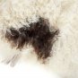 Aydin Sheepskin Rug Soft Natural Wool White With Dark Spots 2'0"x3'0" #434