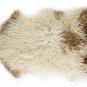 Aydin Sheepskin Rug Soft Natural Wool Beige Brown, 2'2"x3'6" #494