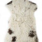 Aydin Sheepskin Throw Natural Soft Wool Handmade Cream 2'0"x3'3" #560