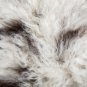 Aydin Sheepskin Rug Soft Natural Wool ,Dark Brown White 2'5"x3'2" #674