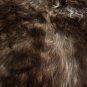 Aydin Sheepskin Rug Soft Natural Wool Deep Brown White 2'2"x3'2" #522