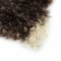 Aydin Sheepskin Rug Soft Natural Wool Deep Brown White 2'2"x3'2" #522