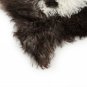 Aydin Sheepskin Throw Natural Soft Wool Handmade Dark Brown White 2'0"x3'1" #730