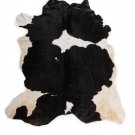 Aydin European Natural Cowhide Rug Hair-On-Hide Genuine Black White 5'7"x6'7"
