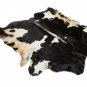 Aydin Natural Cowhide Rug Hair-On Genuine Bovine Leather Hand Tanned 5'5"x6'0"