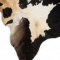 Aydin Natural Cowhide Rug Hair-On Genuine Bovine Leather Hand Tanned 5'5"x6'0"