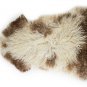 Aydin Sheepskin Throw Natural Soft Wool Handmade Beige Brown , 2'3"x3'8" #538